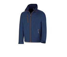 288CSVA Cazadora tipo vaquero Softshell modelo ZIRCÓN Azul 320 gr.