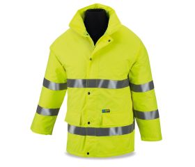 288PFEYF Parka Alta Visibilidad. Básica amarilla 320 gr.