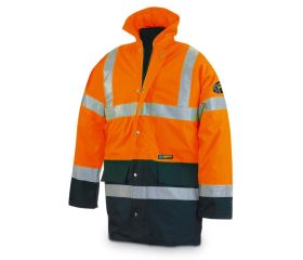 288PFMIXNFA Parka Alta Visibilidad. Naranja /azul marino 320 gr.