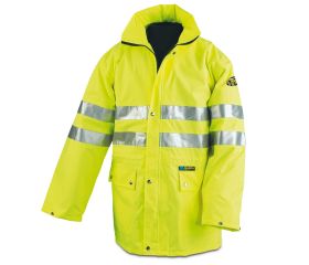 288TAFYF Chaqueta/Chubasquero Alta Visibilidad amarillo poliéster 140 gr.