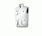 288VMRBL Chaleco multibolsillos modelo HEIMDALL Blanco 350 gr.