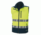 288CSFYAYFA Cazadora SOFTSHELL Alta Visibilidad bicolor. Mangas desmontables 310 gr AMBAR