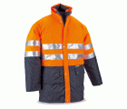 288PKFMIXNFA Parka Alta visibilidad. Triple uso naranja/azul marino 560 gr. XRAY