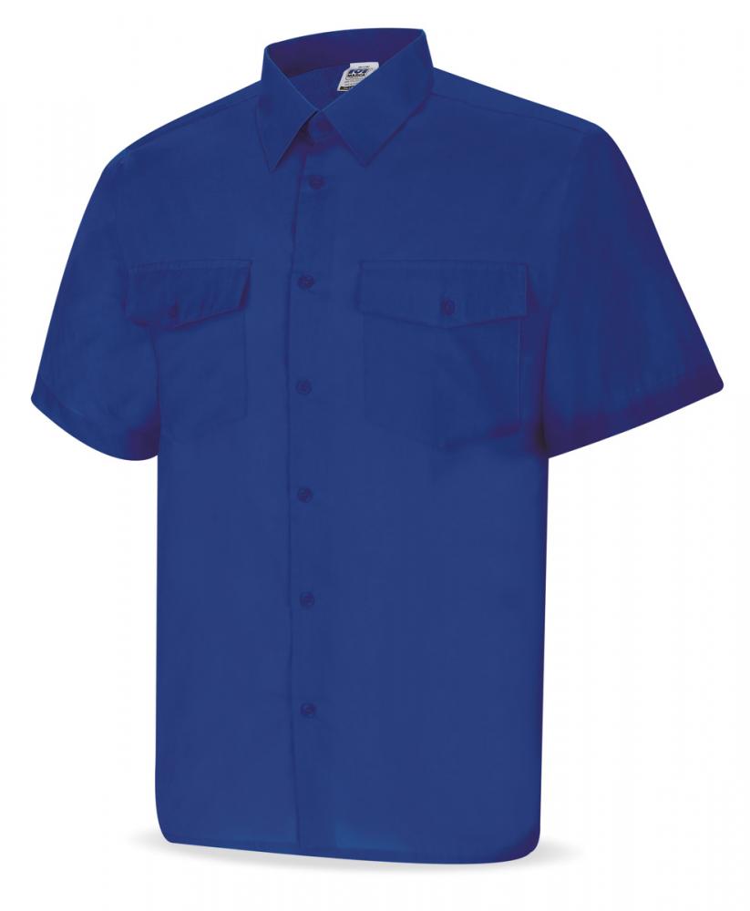 Camisa tergal azulina m/corta 3738