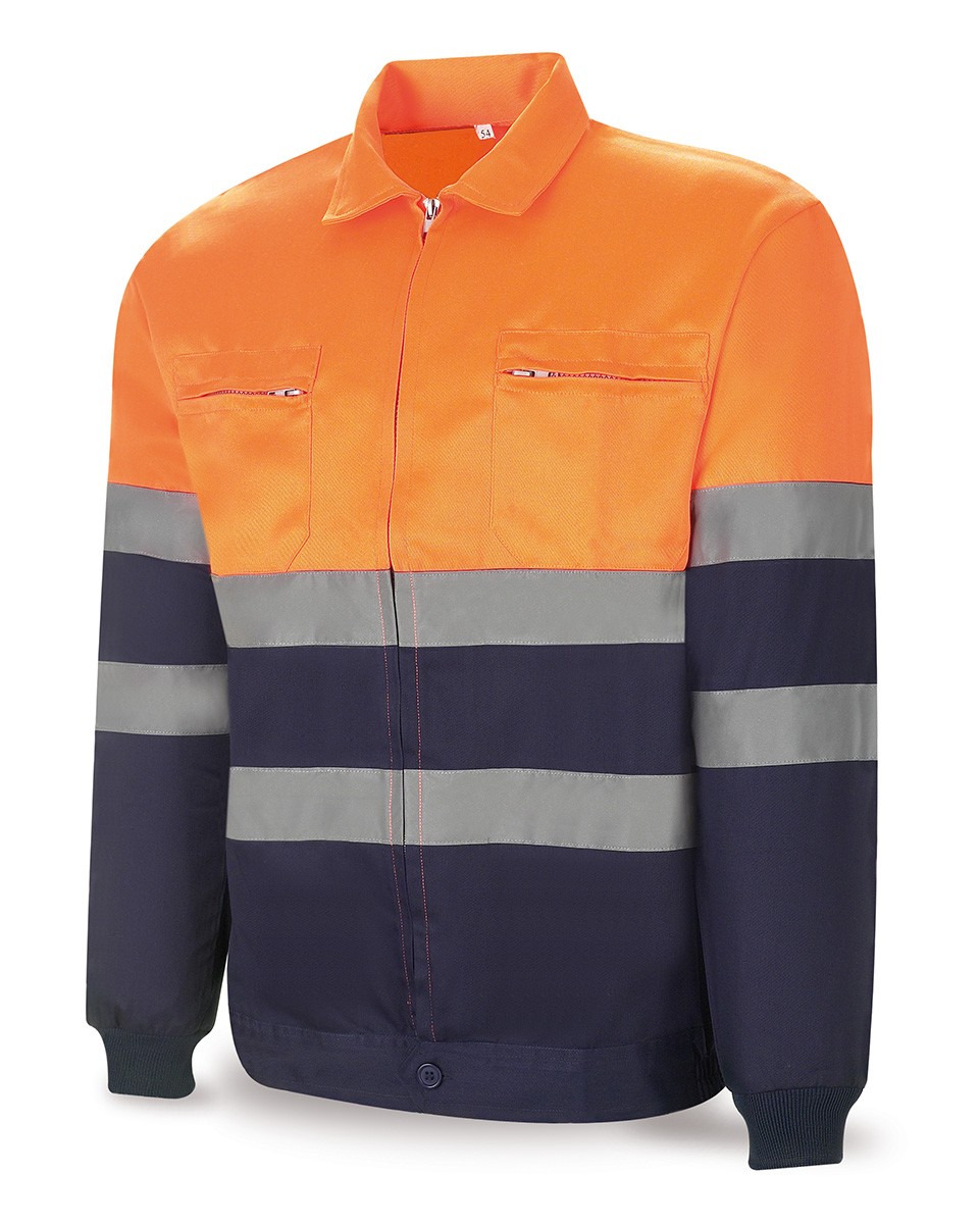 388CFXNFA Chaqueta bicolor de alta visibilidad poliéster/algodón 200 g.