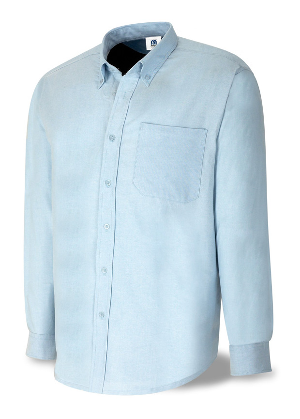 Camisa algodon oxford azul l