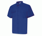 388CMCAZ Camisa azulina poliéster/algodón 95 gr. Marga corta