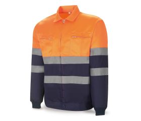 388CFXNFA Chaqueta bicolor de alta visibilidad poliéster/algodón 200 g.