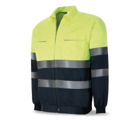 388CFXAYFA Chaqueta bicolor de alta visibilidad poliéster/algodón 430 g. acolchada