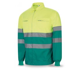 388CFXYFV Chaqueta bicolor de alta visibilidad poliéster/algodón 200 g.