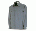 388CMLG Camisa gris poliéster/algodón 95 gr. Marga larga