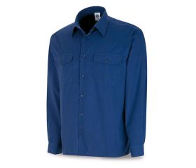 388CXMLAZ Camisa azulina algodón 125 gr. Manga larga