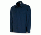388CZMLAM Camisa azul marino algodón 125 gr. Manga larga
