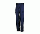 388PEAM Pantalón azul marino algodón 200 g. Multibolsillos.