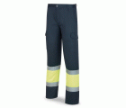 388PFXAYFA Pantalón bicolor de alta visibilidad poliéster/algodón 430 g. acolchado