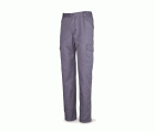 388PG Pantalón gris poliéster/algodón 200 g. Multibolsillos.