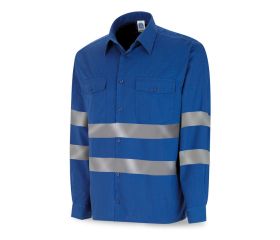 388CRMLAZ Camisa azulina algodón.