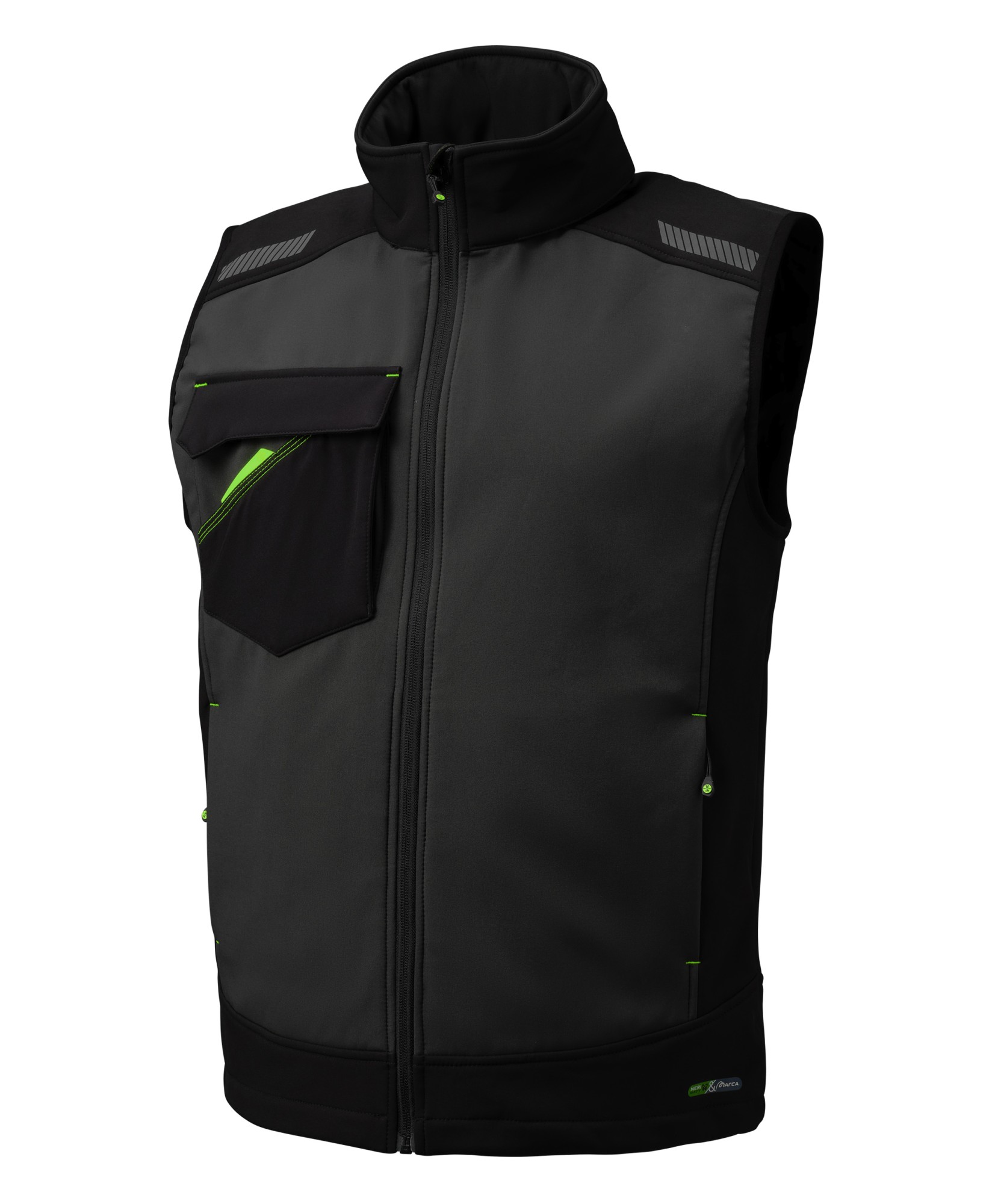 422220GNE Chaleco NICE STRETCH SOFTSHELL gris/negro 310 gr.