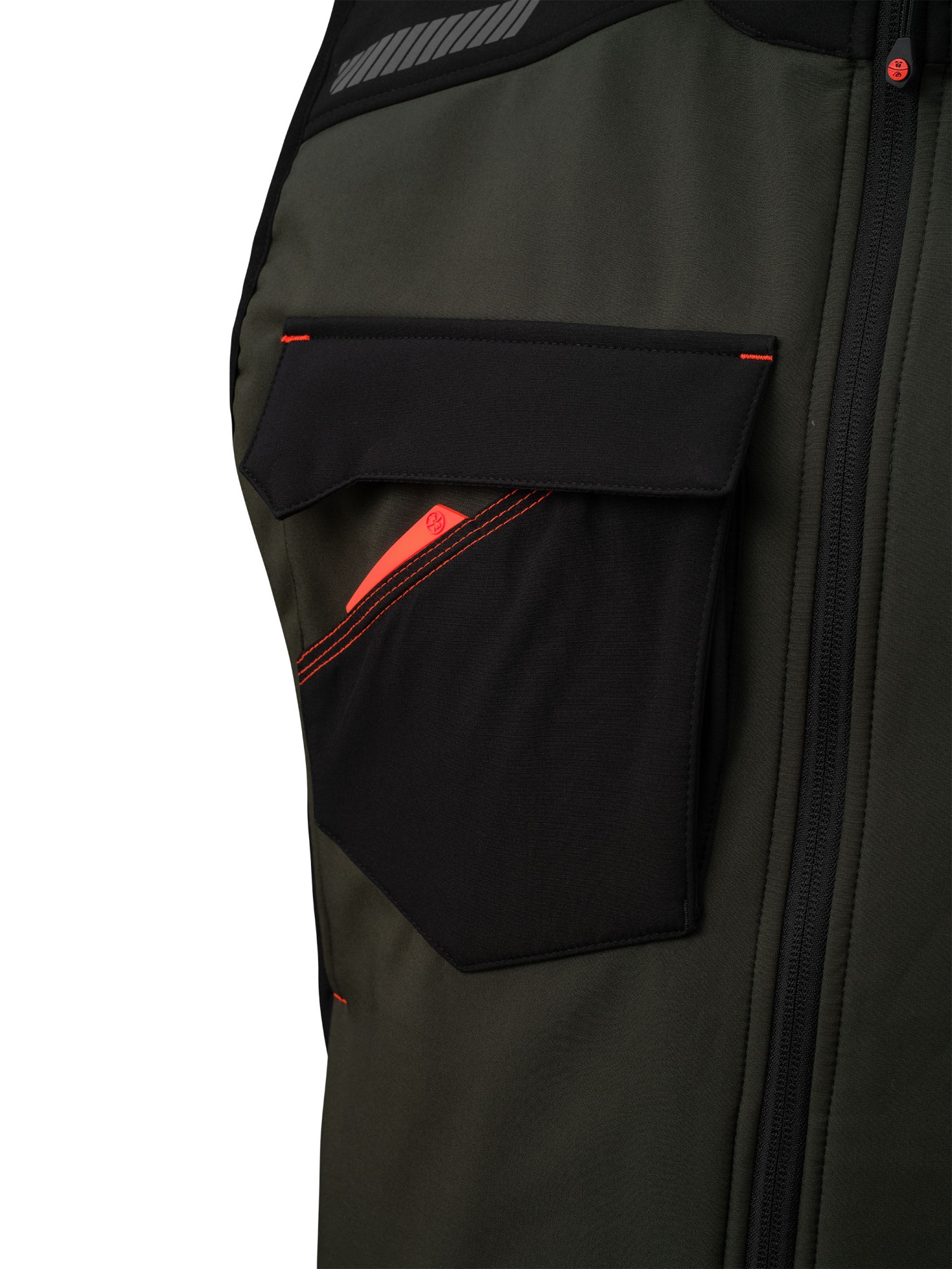 422221VNE Chaleco NICE STRETCH SOFTSHELL verde/negro 310 gr.