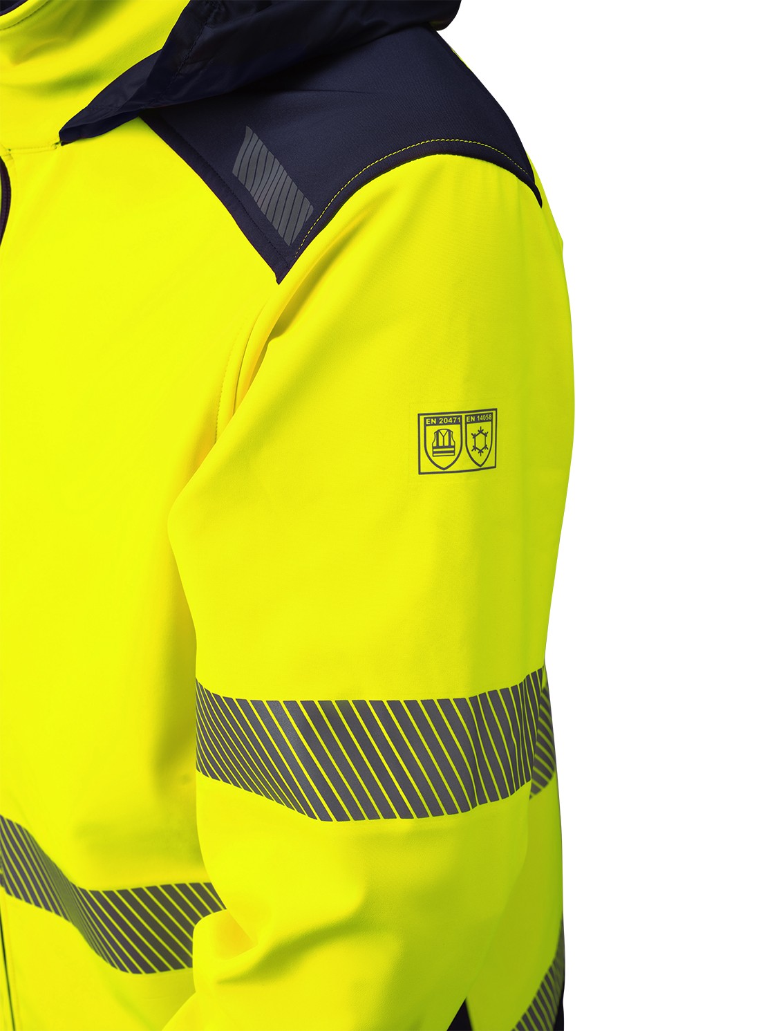 423118YFA Chaqueta NICE STRETCH SOFTSHELL Alta Visibilidad bicolor 310 gr.
