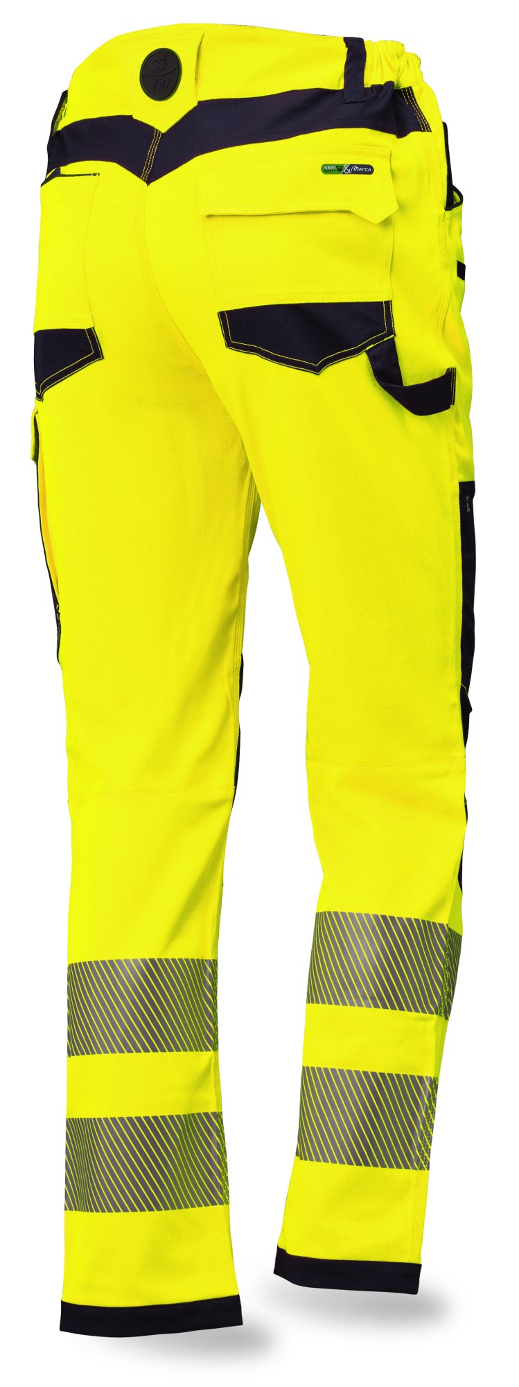 436324YFA Pantalón NICE STRETCH Alta Visibilidad 245 gr. + 4WS. Multibolsillos.