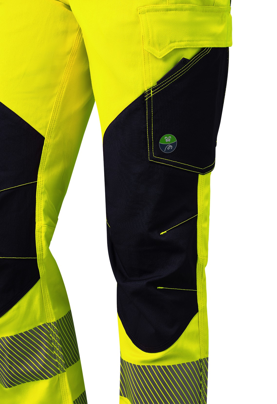 436324YFA Pantalón NICE STRETCH Alta Visibilidad 245 gr. + 4WS. Multibolsillos.