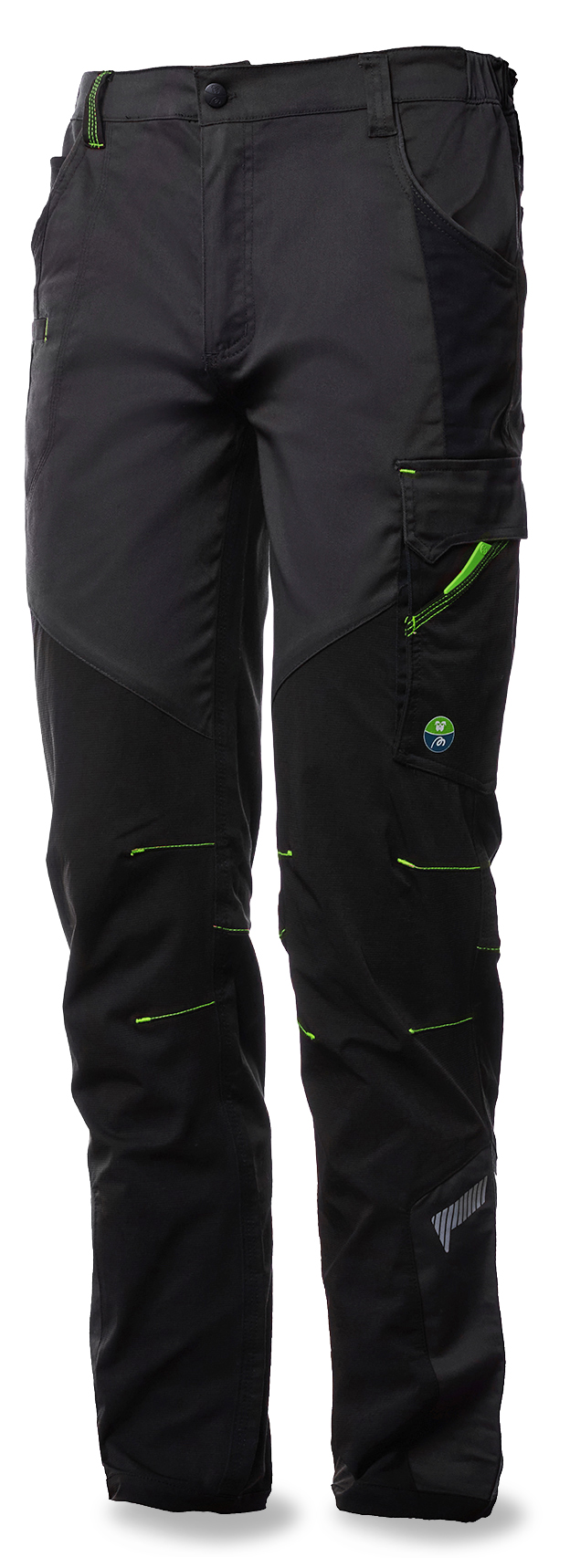 437350GNE Pantalón NICE STRETCH gris/negro 245 gr. + 4WS. Multibolsillos.