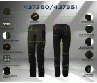 437350GNE Pantalón NICE STRETCH gris/negro 245 gr. + 4WS. Multibolsillos.
