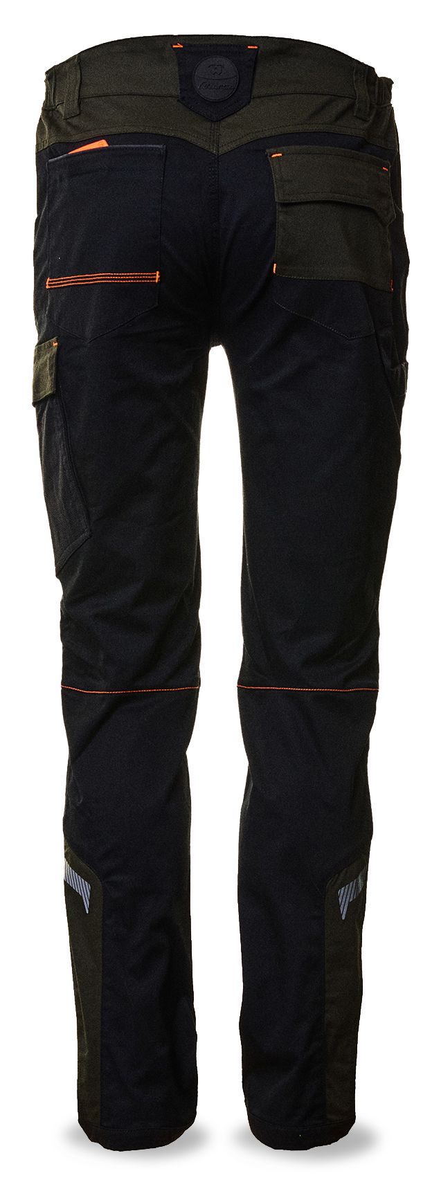 437351VNE Pantalón NICE STRETCH verde/negro 245 gr. + 4WS. Multibolsillos.