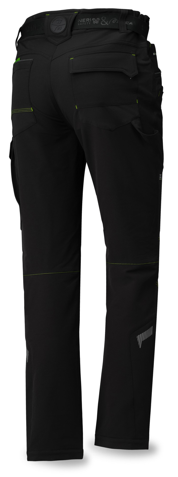 437355NE Pantalón NICE STRETCH SOFTSHELL negro 250 gr. + 4WS. Multibolsillos.