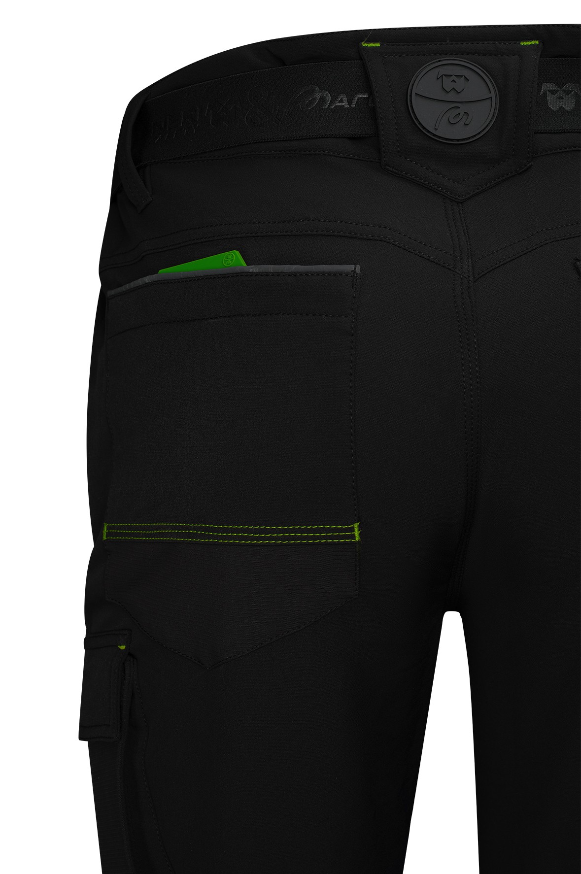 437355NE Pantalón NICE STRETCH SOFTSHELL negro 250 gr. + 4WS. Multibolsillos.