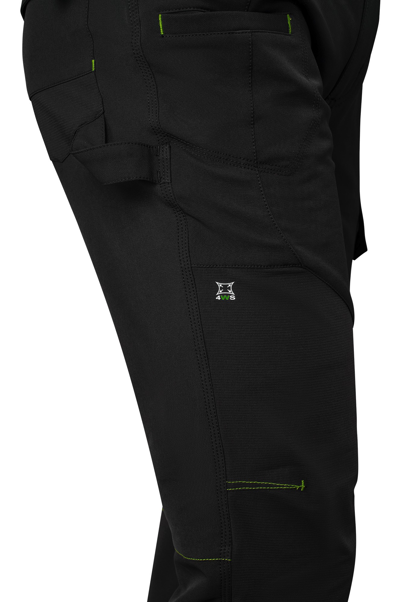 437355NE Pantalón NICE STRETCH SOFTSHELL negro 250 gr. + 4WS. Multibolsillos.