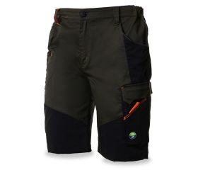 437427VNE Bermuda NICE STRETCH verde/negro 245 gr. + 4WS. Multibolsillos