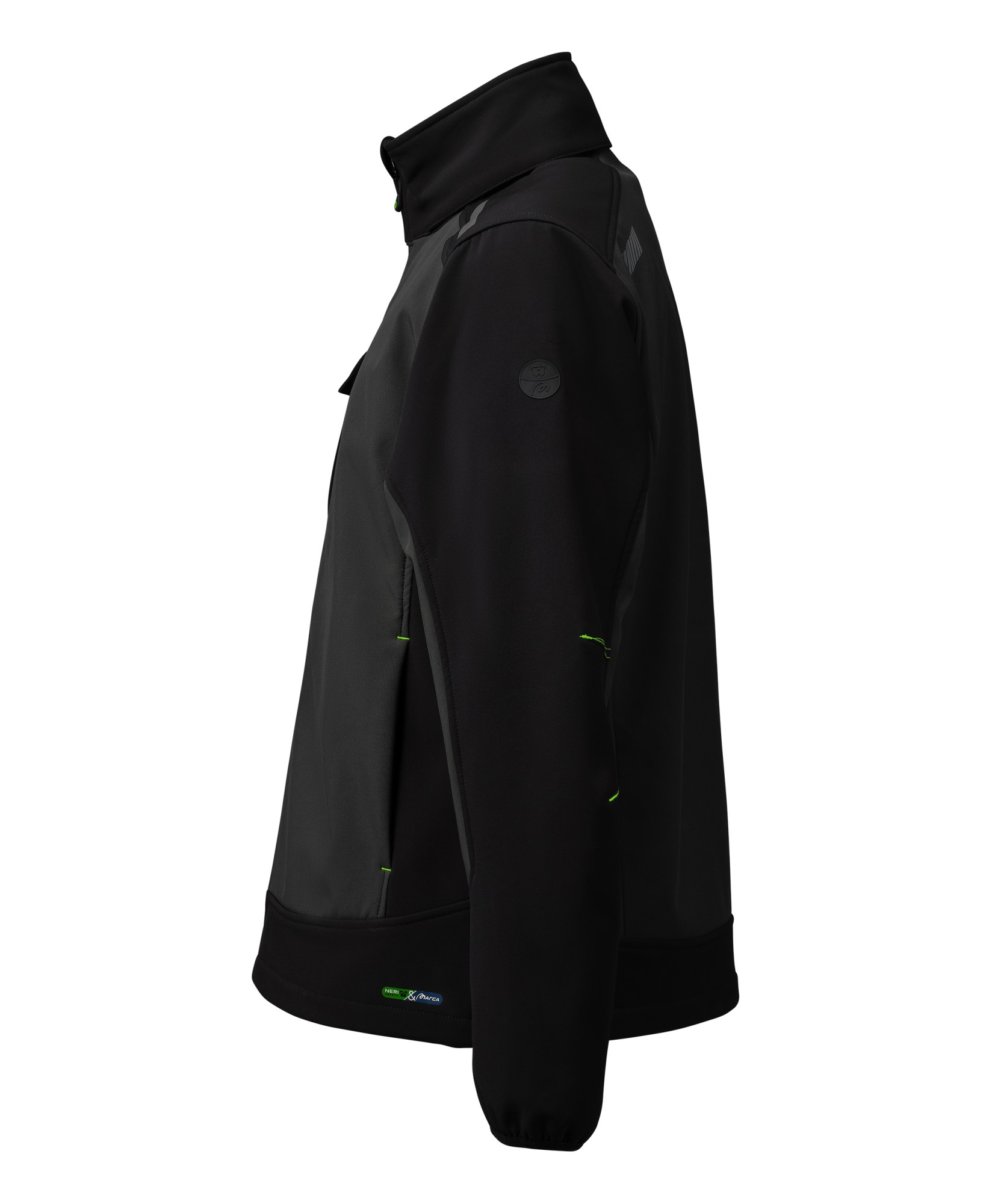455143GNE Chaqueta NICE STRETCH SOFTSHELL gris/negro 310 gr.