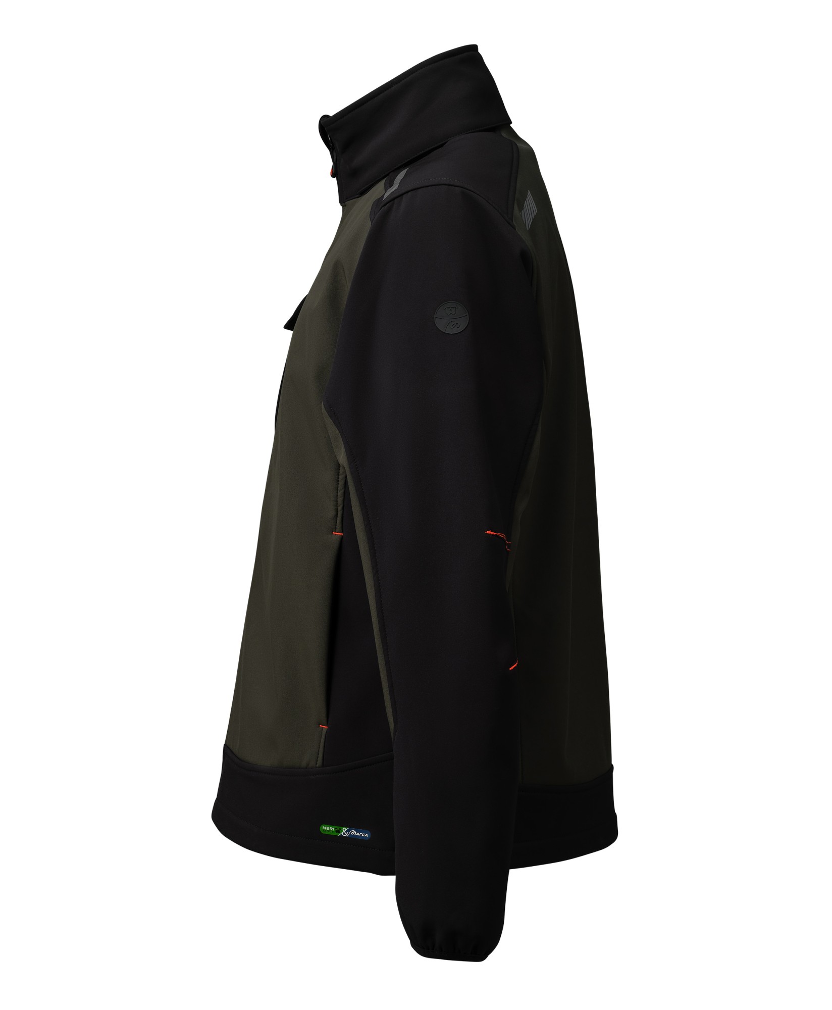 455144VNE Chaqueta NICE STRETCH SOFTSHELL verde/negro 310 gr.