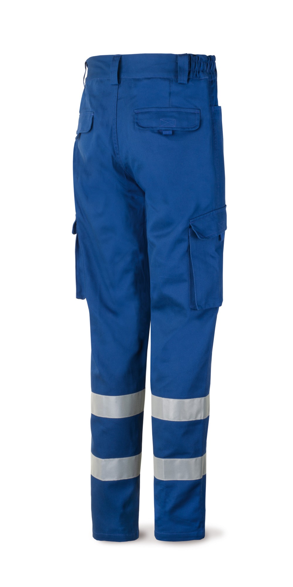 488PCRTOPAZ Pantalón azulina algodón con bandas reflectantes 245 g.