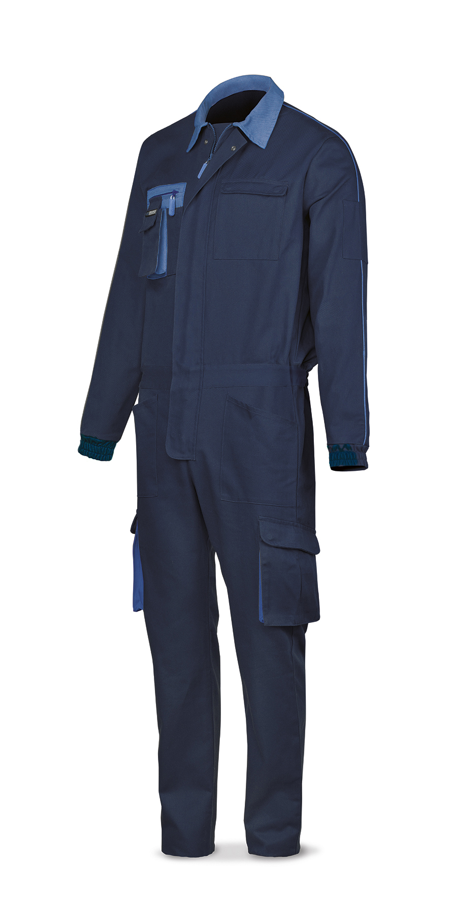 488BSUPTOPAM Buzo azul marino algodón de 270 g. Multibolsillos