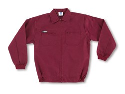 488CTTOPBU Chaqueta burdeos poliéster/algodón de 245 g.