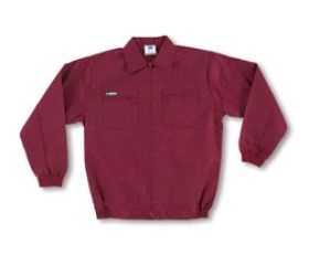 488CTTOPBU Chaqueta burdeos poliéster/algodón de 245 g.