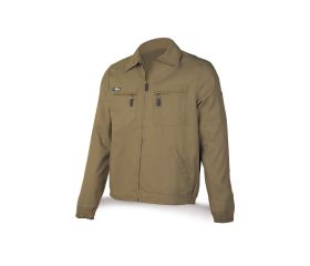 488CTTOPBE Chaqueta beige poliéster/algodón de 245 g.