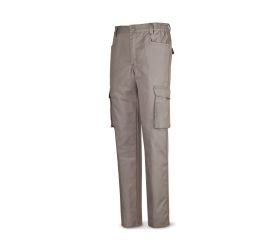 488PTTOPG Pantalón gris poliester/algodón de 245 g. Multibolsillo