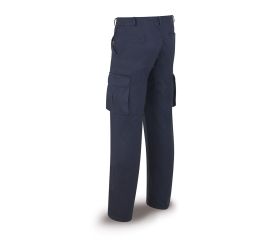 488PTTOPAM Pantalón azul marino poliester/algodón de 245 g. Multibolsillos.