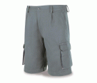 488STOPG Bermuda gris algodón de 245 g. Multibolsillos