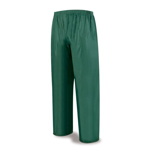 188PAIV Pantalón de agua tipo INGENIERO Poliéster/PVC verde