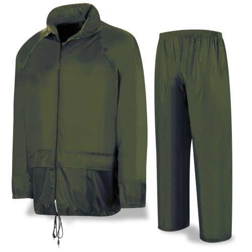 188TAIV Traje de agua tipo INGENIERO Poliéster/PVC verde