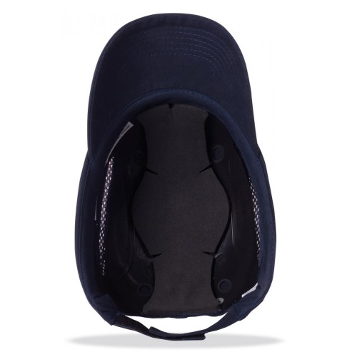 2088GPPROAM Mod. “BUMPER PRO”. Gorra de protección anti golpes con rejillas de ventilación lateral.  Color Azul Marino.