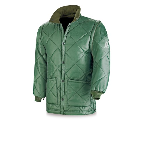 288PKRV Parka triple uso (chubasquero/husky/chaleco) modelo GALERNA verde 440 gr.