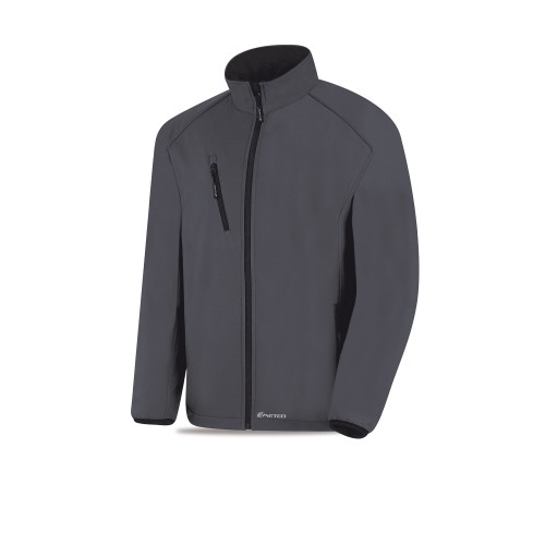 288CS3G Cazadora Softshell modelo CUARZO. Gris 320 gr.