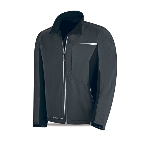 288CSPROGNE Cazadora Softshell modelo GRAFITO Gris/Negro 320 gr.