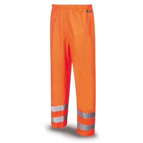 288PAFNF Pantalón/Chubasquero Alta Visibilidad naranja poliéster 140 gr.